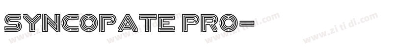 Syncopate Pro字体转换